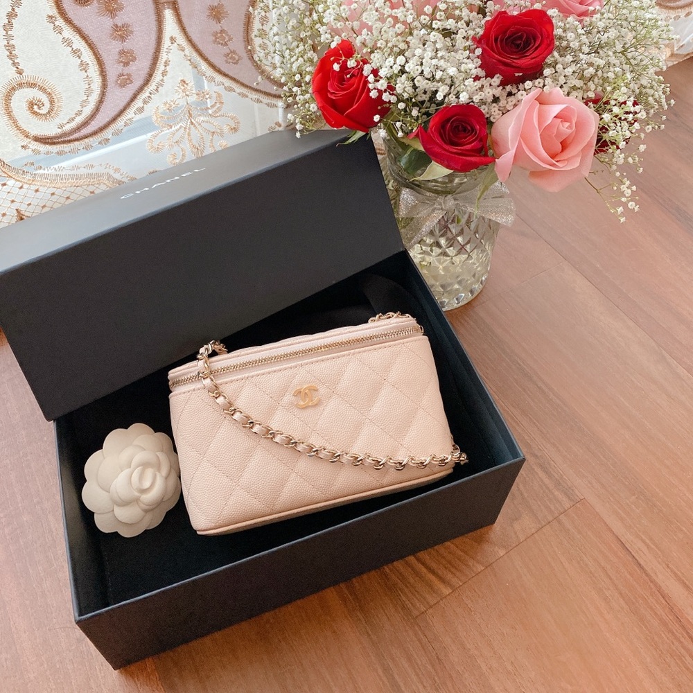 💗SOLD💗 Chanel Beige Rectangular Vanity